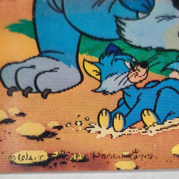 Vintage Disney Lenticular Postcard Pluto Cat Surprise TOPPAN TOP STEREO 1970s - Picture 4 of 8